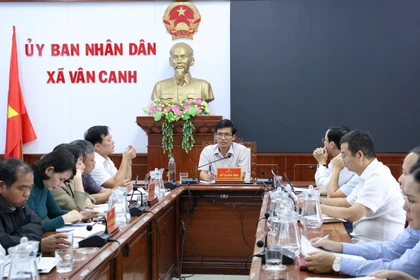 Xã Vân Canh, Canh Vinh triển khai công tác bầu cử nghiêm túc, trách nhiệm.