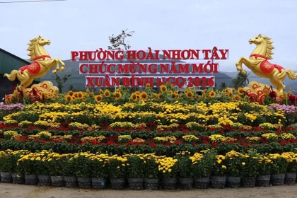 Phường Hoài Nhơn Tây khánh thành các công trình mừng Đảng - mừng Xuân.