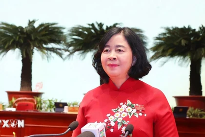 Bà Bùi Thị Minh Hoài tiếp tục được bầu làm Bí thư Thành ủy Hà Nội khóa XVIII