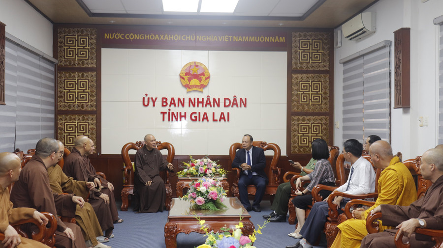 Quang cảnh buổi tiếp tại Trụ sở UBND tỉnh Gia Lai. Ảnh: M.H quang-canh-buoi-tiep-tai-ubnd-tinh.jpg