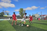 Giao hữu bóng đá quốc tế giữa U13 Trung tâm bóng đá Bùi Văn Long và U15 Pulse Nine FC