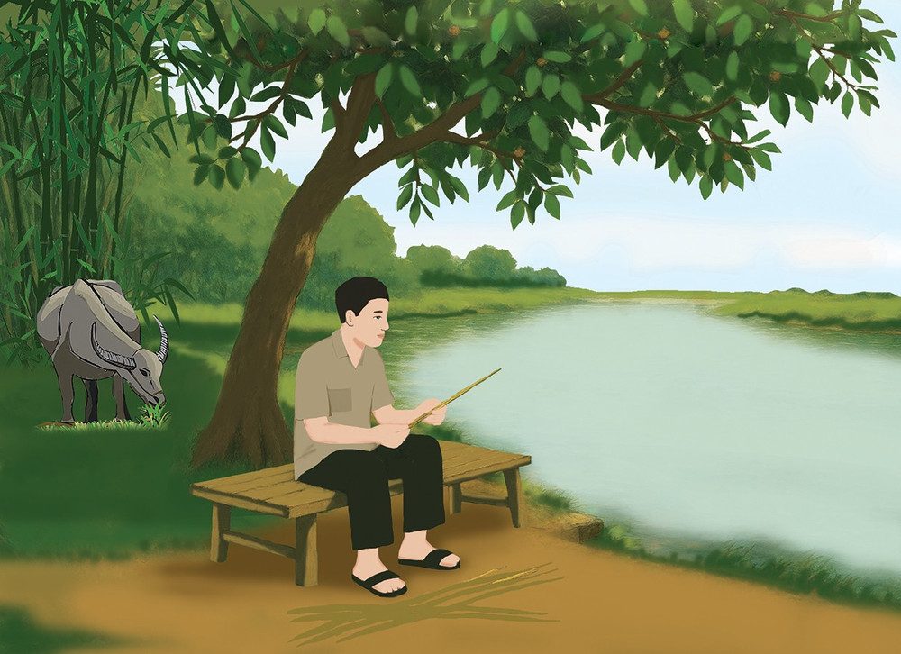 Minh họa: HUYỀN TRANG 1ben-nuoc-ngay-xua.jpg
