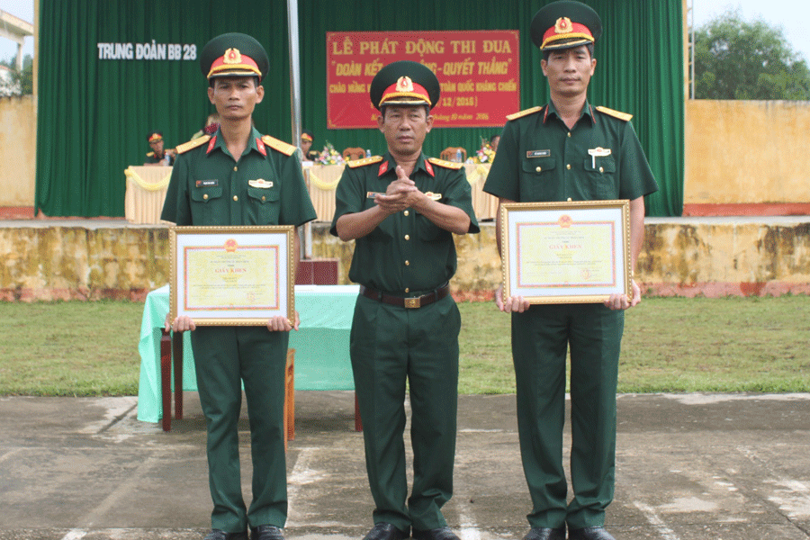 Lễ phát động tại Trung đoàn 28, Sư đoàn 10, Quân đoàn 3. Ảnh: S.T Lễ phát động tại Trung đoàn 28, Sư đoàn 10, Quân đoàn 3. Ảnh: S.T