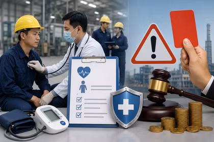Không khám sức khỏe định kỳ cho lao động có thể bị phạt đến 75 triệu đồng