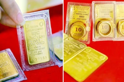 Ngày 2-1, giá vàng miếng giữ ở mức thấp 152,8 triệu đồng/lượng
