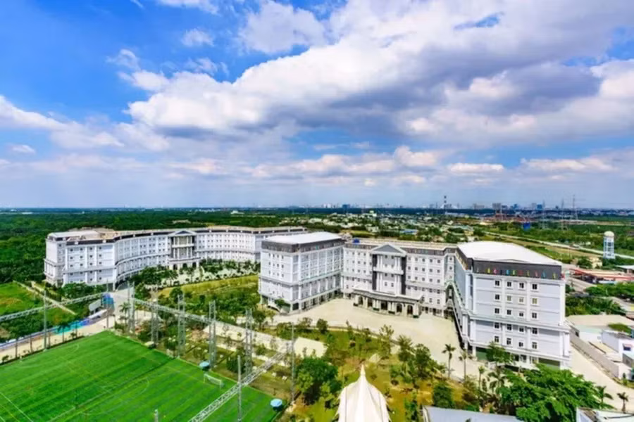 Trường Tiểu học, Trung học cơ sở và Trung học phổ thông Quốc tế Mỹ (AISVN). Ảnh minh họa: TTXVN phát