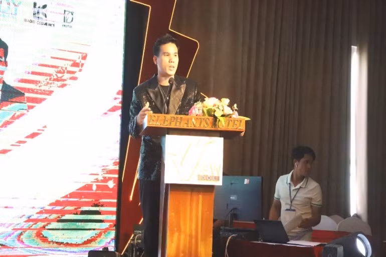 Ông Nguyễn Thanh Huy, Trưởng Ban tổ chức phát biểu tại buổi họp báo.