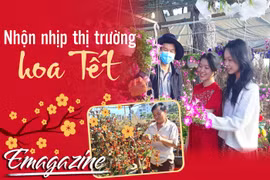 Nhộn nhịp thị trường hoa Tết