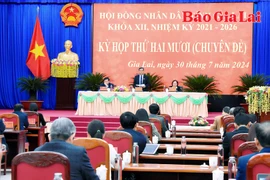 Kỳ họp thứ 20 (chuyên đề) HĐND tỉnh Gia Lai khóa XII: Tán thành chủ trương về sắp xếp đơn vị hành chính cấp huyện và cấp xã