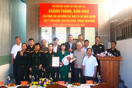 Bàn giao “Nhà đồng đội” trị giá 600 triệu đồng