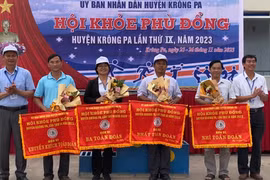 Gần 500 vận động viên tham gia Hội khỏe Phù Đổng huyện Krông Pa