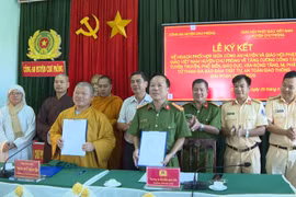 Chư Prông phối hợp đảm bảo an toàn giao thông tại các cơ sở Phật giáo