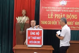 Kông Chro phát động ủng hộ Quỹ Vì người nghèo