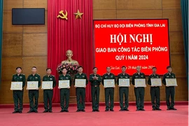 Giao ban công tác biên phòng quý I-năm 2024