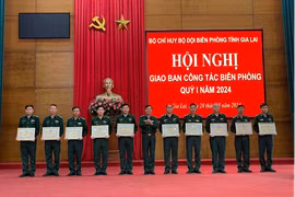 Giao ban công tác biên phòng quý I-năm 2024