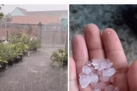 Chiều 26-3 mưa đá ở Kbang