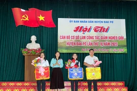 Đak Pơ: 64 thí sinh thi cán bộ cơ sở làm công tác giảm nghèo giỏi