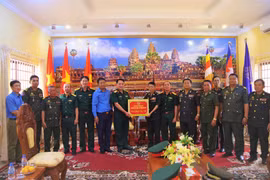 Khám bệnh, cấp thuốc, tặng quà chúc Tết cổ truyền cho người dân Campuchia