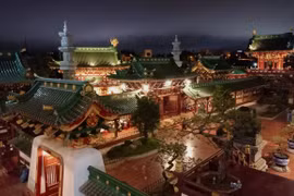 Chùa Minh Thành lung linh giữa Phố núi