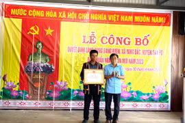 Làng Bung Bang Hven đạt chuẩn làng nông thôn mới