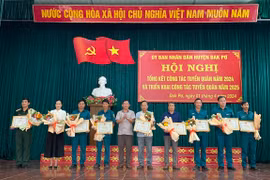 Đak Pơ khen thưởng 26 tập thể, cá nhân trong công tác tuyển quân năm 2024