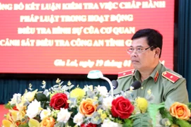 Gia Lai: Tỷ lệ giải quyết tin báo, tố giác về tội phạm, kiến nghị khởi tố đạt 91,12%