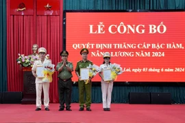 1.117 cán bộ, chiến sĩ Công an Gia Lai được thăng cấp hàm, nâng bậc lương năm 2024