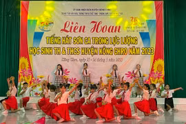 Hơn 800 học sinh tham gia Liên hoan Tiếng hát sơn ca huyện Kông Chro