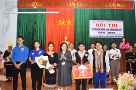 Ia Grai: 4 đội thi tổ truyền thông cộng đồng khéo léo