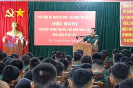 Giáo dục pháp luật cho hơn 3.000 cán bộ, chiến sĩ, dân quân tự vệ