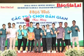 Hơn 200 vận động viên tham gia Hội thi các trò chơi dân gian chào mừng ngày Báo chí Cách mạng Việt Nam 21-6