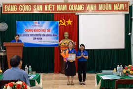 Kbang: Chị Hoàng Thị Hằng đạt giải nhất hội thi báo cáo viên của Đoàn giỏi 