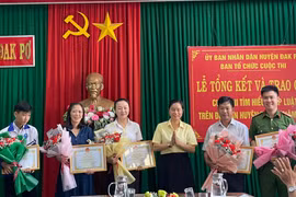 Đak Pơ trao giải cuộc thi trực tuyến tìm hiểu pháp luật 