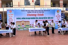 Trang bị kỹ năng phòng-chống tai nạn thương tích, xâm hại cho học sinh xã Tân Sơn