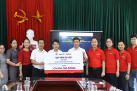 Quỹ Tâm Tài Việt trao 200 triệu đồng ủng hộ 4 trường học trên địa bàn tỉnh Thái Bình