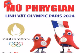 Mũ Phrygian - linh vật Olympic Paris 2024