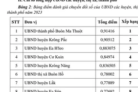 Đắk Lắk điểm tên đơn vị chuyển đổi số 'lẹt đẹt'