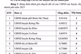 Đắk Lắk điểm tên đơn vị chuyển đổi số 'lẹt đẹt'