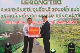 Chủ tịch Quốc hội dự lễ động thổ Quốc lộ 27C kết nối Ninh Thuận - Khánh Hòa - Lâm Đồng