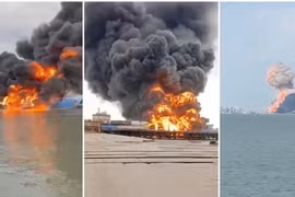 Phà chở nhiên liệu của Nga bị đánh chìm, căn cứ không quân bị Ukraine tấn công?