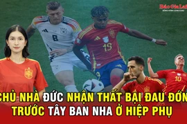 Chủ nhà Đức nhận thất bại đau đớn trước Tây Ban Nha ở hiệp phụ