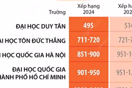 Đại học Việt Nam tăng bậc trong Bảng xếp hạng đại học trên thế giới năm 2025