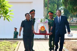 Kon Tum truy điệu, an táng hài cốt liệt sĩ hy sinh tại Lào, Campuchia