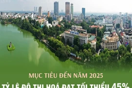 Mục tiêu đến năm 2025, tỷ lệ đô thị hóa đạt tối thiểu 45%