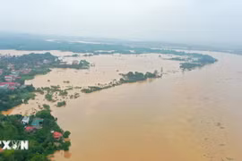 Lũ trên sông Thao tại Yên Bái tiếp tục lên duy trì ở mức trên lũ lịch sử