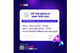 MB Bank Gia Lai hỗ trợ đăng ký sinh trắc học