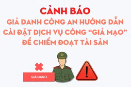 Cảnh báo giả danh Công an hướng dẫn cài đặt Dịch vụ công 'giả mạo' để chiếm đoạt tài sản