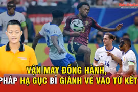 Vận may đồng hành, Pháp hạ gục Bỉ giành vé vào tứ kết