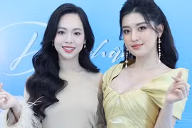 Đỗ Thị Hà, Huyền My rạng rỡ tại họp báo Tiền Phong Marathon 2024