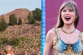 40.000 khán giả phủ kín ngọn đồi, 'xem chùa' Taylor Swift diễn